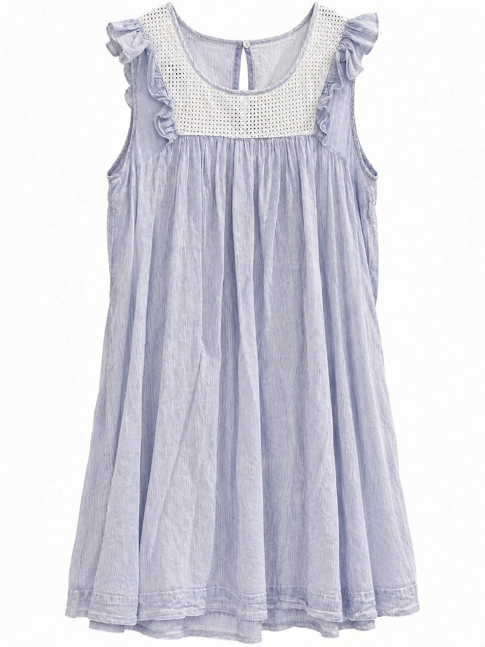 Maison Scotch Eyelet Cotton Mini Dress